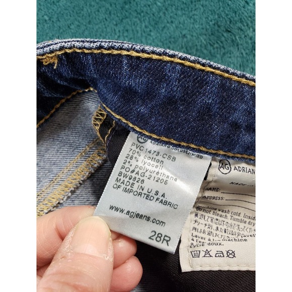 Adriano Goldschmied Jeans Sz 28 Women Blue Pants Stretch Aubrey Skinny Straight - Picture 5 of 14